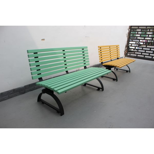 Composite Rustic Outdoor Wooden Bench With Camphor Solid Wood Material
