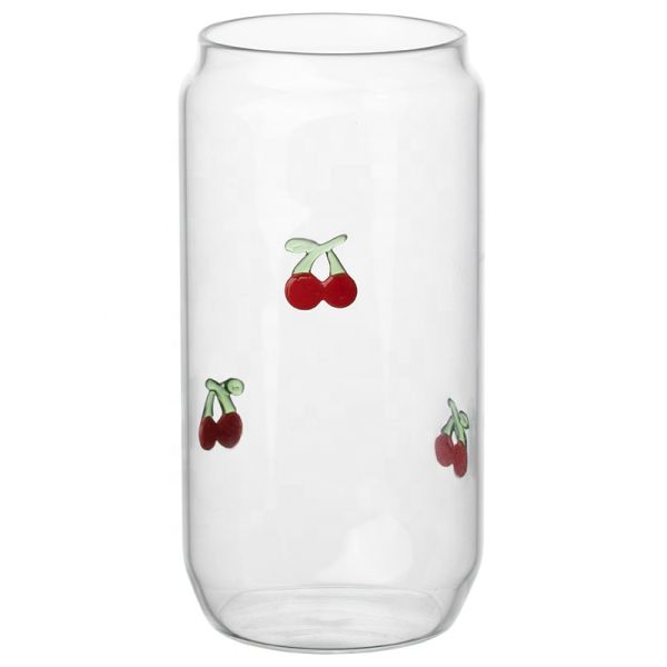 Customizable High Borosilicate Cups 3D Pattern Household Glass Beverage Water Tumbler