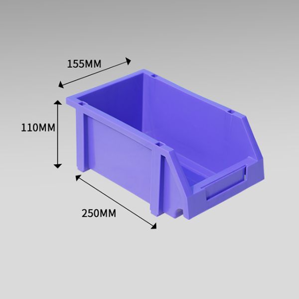 Wholesale Warehouse Tool Storage Box Stacking Bins Industrial Workbench Plastic Stackable Storage Shelf Bin