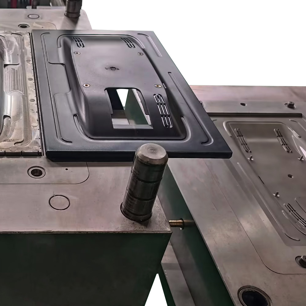 Rib Structure Optimized Display Screen Back Cover Injection Mould Solve Sink Mark On Thick Wall Position