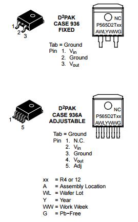 NCP565D2T linear integrated circuits Integrated Circuit Chip 1.5 A Low Dropout Linear Regulator