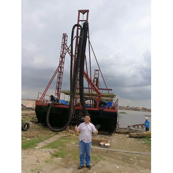 River Cutter Suction Dredger 20m Dredging Depth 10inch Draught