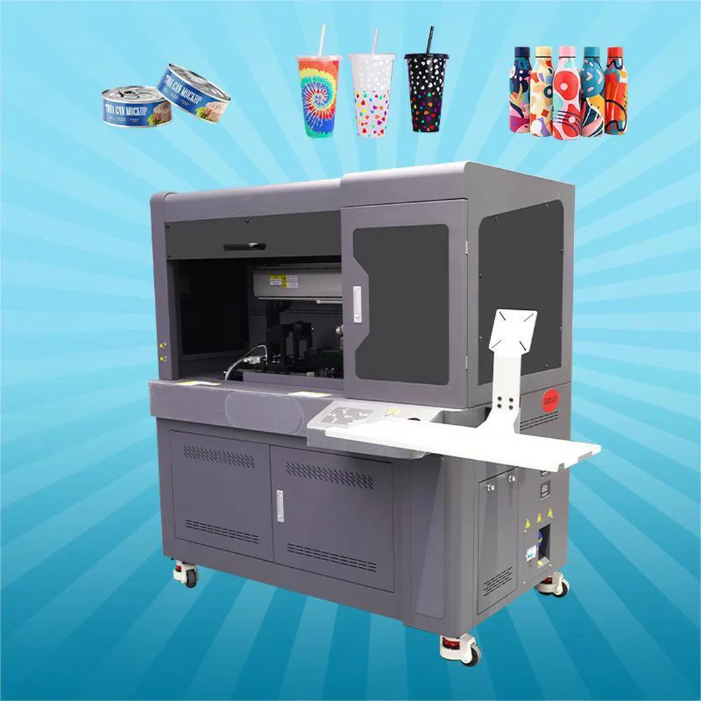Camera Optional Inkjet Printing Machine 3D Texture Effect LED UV Flatbed Printer