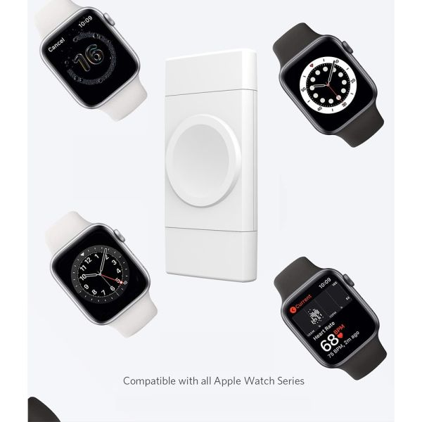 1A Output Current Mini Size Wireless Watch Charger with Dual Interface USB-A and USB-C