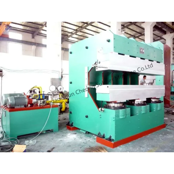 Plate vulcanizing press quality control process