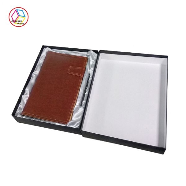 Reusable Fancy Paper Gift Box , Flat Gift Boxes With Lids For Notebook