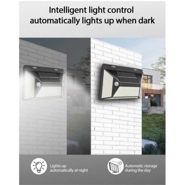 800lm Solar Motion Sensor Wall Light