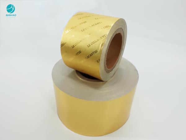 Buy Hot Stamping Composite Gold 8011 Aluminum Foil Paper For Cigarette Packaging at wholesale prices