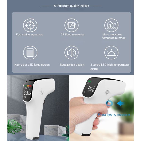 High Accuracy Infrared Forehead Thermometer 3 - 5cm For Fast Temperature Reading