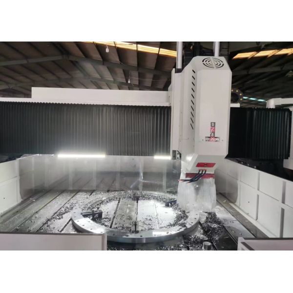 4000x1600mm Workpiece Size CNC Plate Flange Drilling Milling Machine 800mm Gantry Height