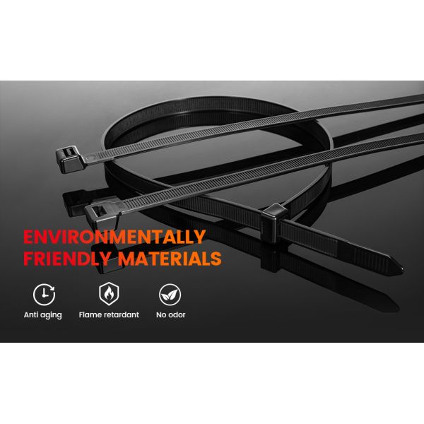 2.5*100mm Nylon Cable Tie Multi Color Custom Plastic Self Locking Cable Ties