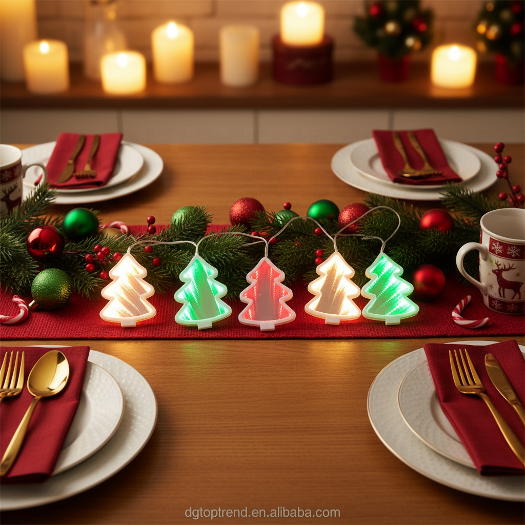 USB Powered 3D Infinity Effect Color-Changing LED Christmas Light Remote Control for Festival Decoration Made Two-Way Acrylic