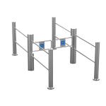 Supermarket Flap Barrier System Access Control Swing Gate Turnstile 180 Degrees