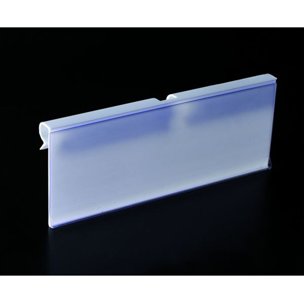 Environmental Plastic Shelf Data Strips for Supermarket , Transprent