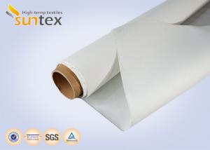 Quality 0.85mm White Silicone Coated Fabric For Fire Curtain System E 120 Fire Protection for sale