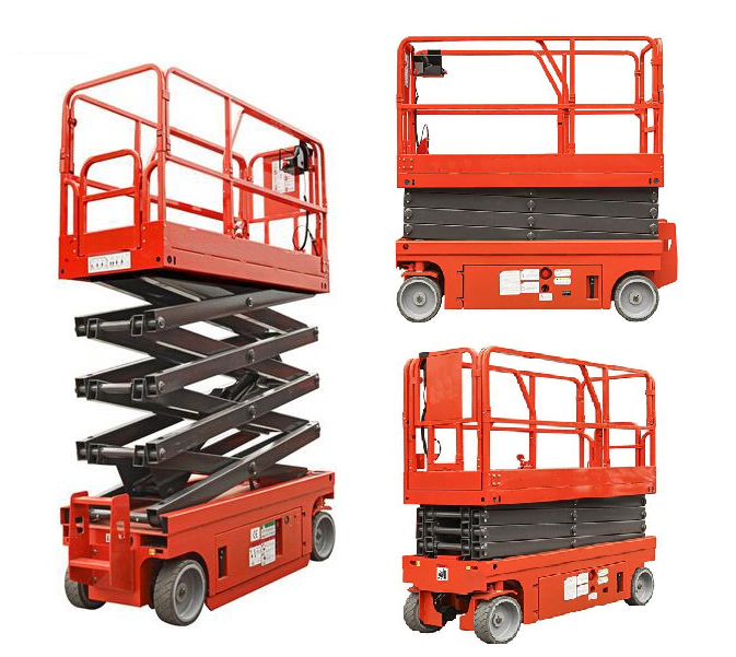 Self Propelled Elevating Work Platforms , CE Hydraulic Electric Aerial Lift Scaffolding