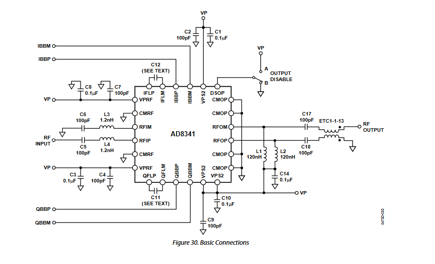 AD8341ACPZ-REEL7 125mA RF Vector Modulator 1.5-2.4GHz