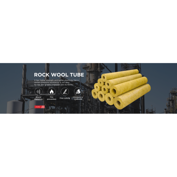 Fireproof RockWool Pipe Wired Mesh Heat Insulation With Aluminum Foil