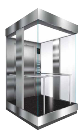 Square Electric Passenger Elevator Comfortable With Load 800 To 1000kg