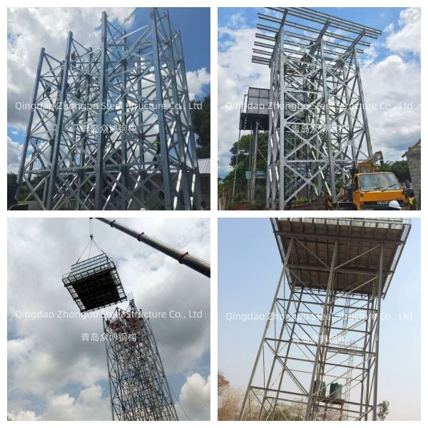 Galvanized Steel Water Tank Tower Structure
