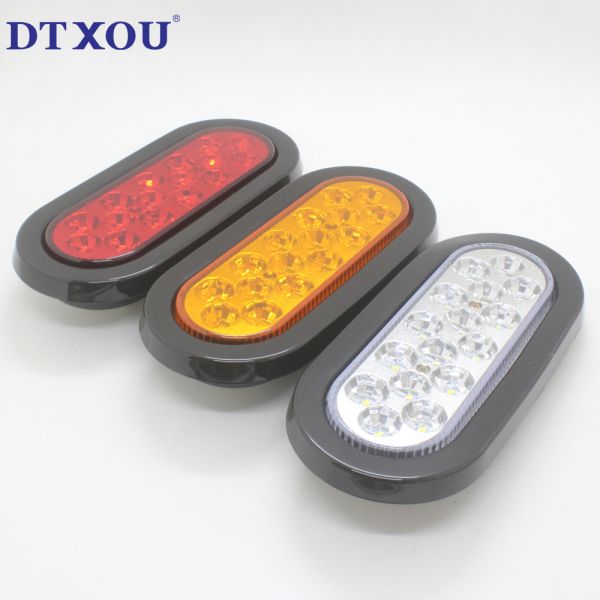 DC12V 24V 6 inch oval led stop turn tail light