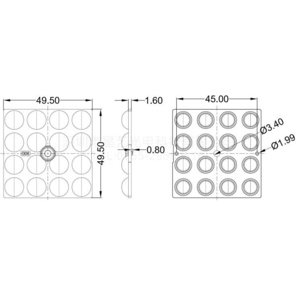 Eco Friendly LED Optics Lenses With Single Or Multiple LEDs Modules