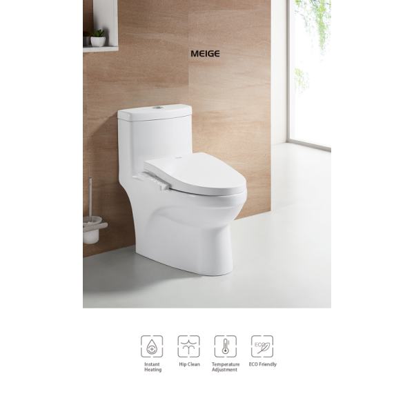 Effortless Bathroom Upgrade Automatic Seat Cover with Advanced Function Remote Control and Side Control Panel