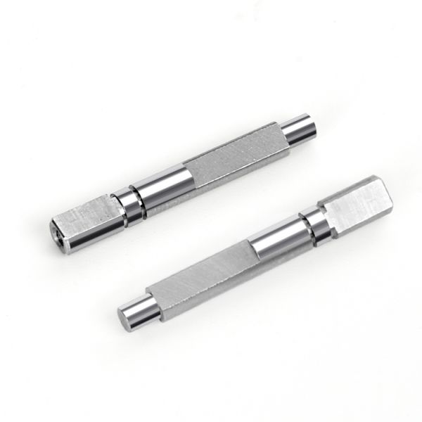 Brass silver plated contact pins, high precision electrical insertion terminals for connectors, custom length, low resistance