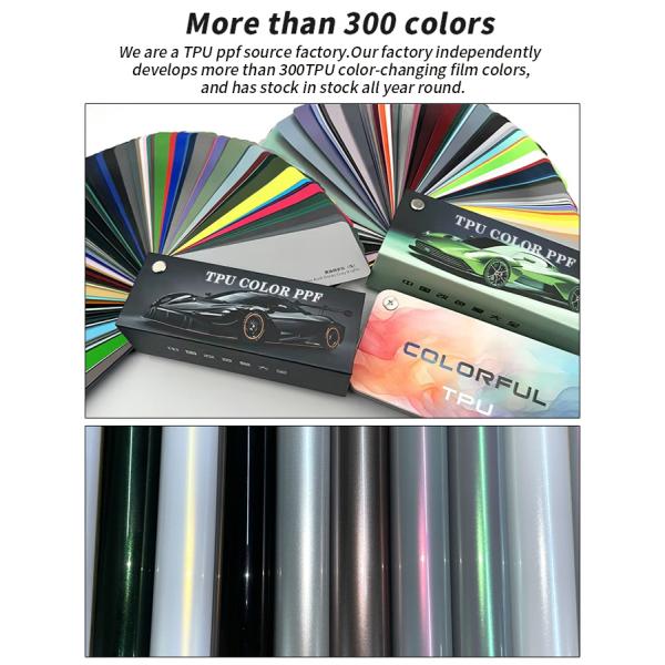Selected High-quality Transparent TPU PPF Car Protective Film Color Changing Function