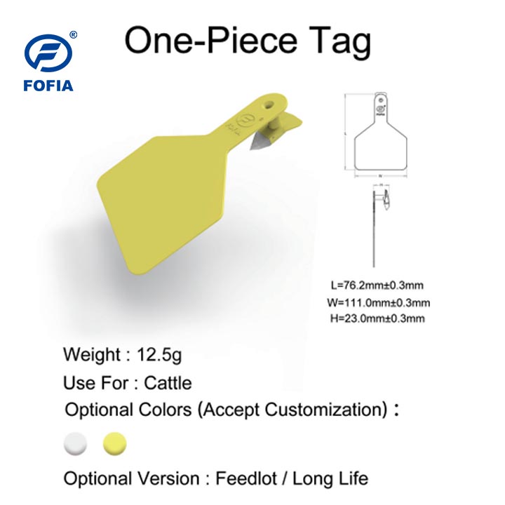 Custom New TPU Plastic Yellow Cattle Sheep Pig Ear Tags | Laser Coding for Livestock Management Farm Feedlot Cow ID Tracking