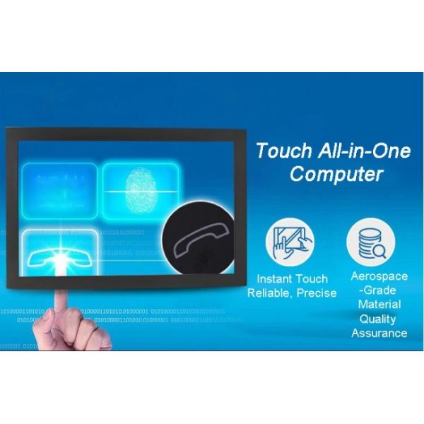 24 Inch HDMI Embedded Industrial TouchScreen PC Ip65 Waterproof Capacitive 10 Point Monitor