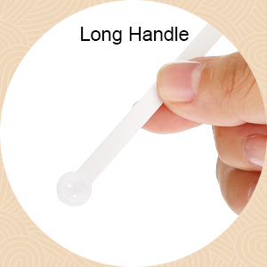 Teaspoon Micro Scoops 150 Milligram Mini Measuring Spoons Plastic Scoop For Measuring Cosmetics, Medicines