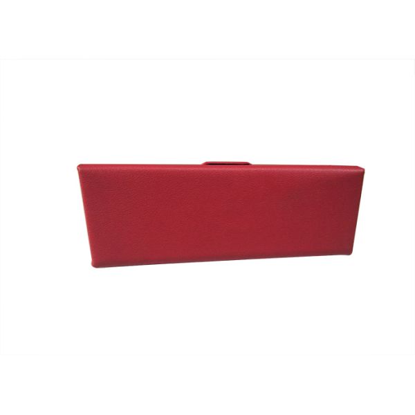 Red Leather Handmade Optical Glasses Case Customized Color Eyewear Box
