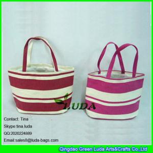 Quality LUDA striped small kids beach paper straw bag buy handbags online for sale