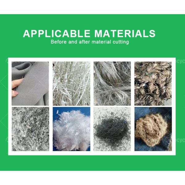 Fiberglass Chopper for Aramid Fiber and PP Geotextile Waste to Meet Customer's Needs