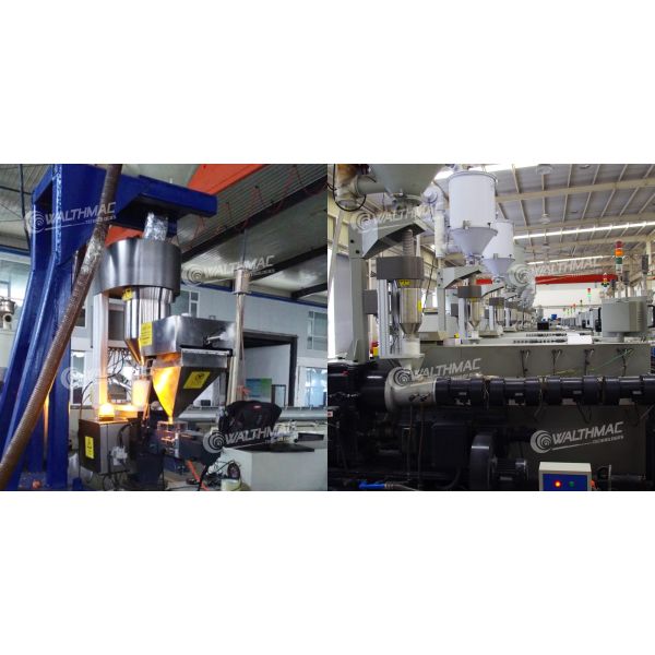Feeding Raw Materials System Gravimetric Dosing Unit For Plastic Pipe Material In Granular