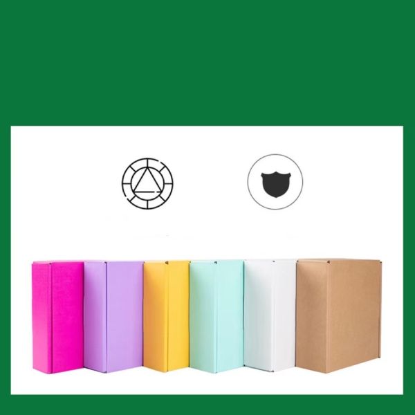 Gift Packaging Rectangle Corrugated Paper Box CMYK UV Printing