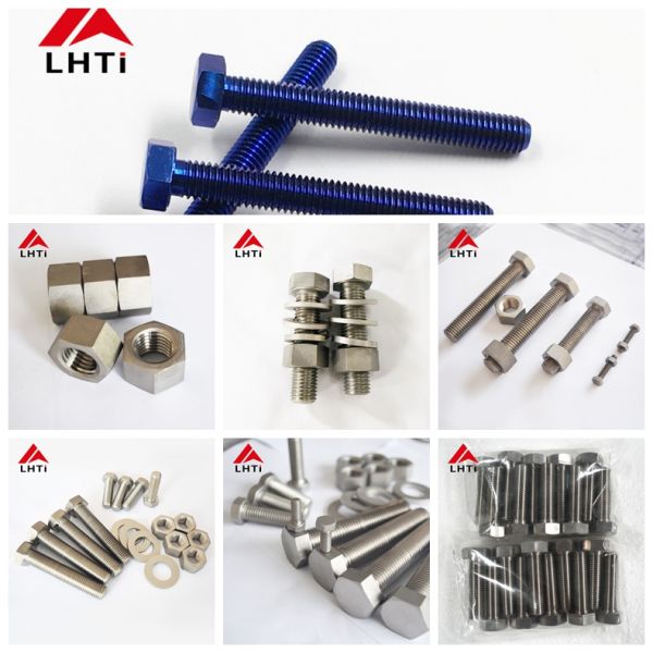 Corrosion Resistant DIN933 DIN934 Titanium Hex Bolt and Nut