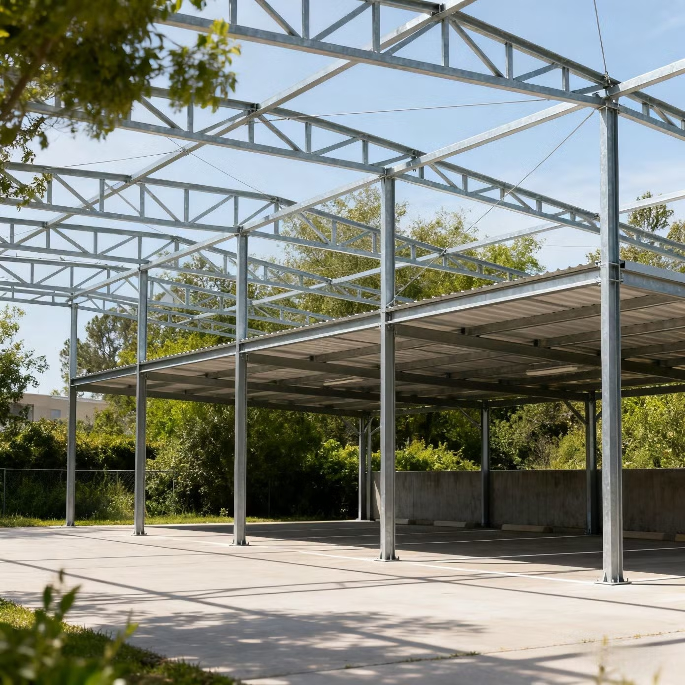 Customizable Dimensions Hurricane Proof Eco-friendly Prefabricated Steel Frame Building for Warehouse Construction