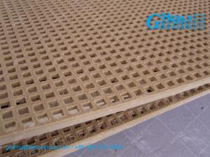 China 38mm thickness Mini Mesh Molded GRP Grating | Gritted Surface | Moulded Grating - HeslyGrating, China factory sales on sale