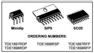 0.5a High Side Driver Integrated Circuit Chip Industrial Intelligent Power Switch Tde1898rdp