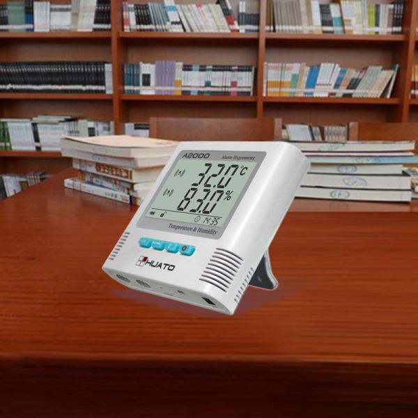 Indoor Digital Thermometer Hygrometer With LCD Display ABS Material 330g