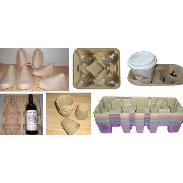 Double Plate Reciprocating Egg Tray Forming Machine , Pulp Moulding Machinery