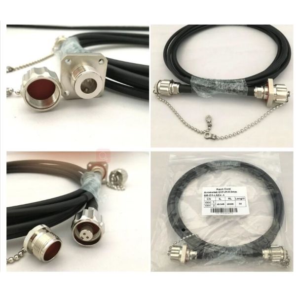 2 Core Armored Outdoor Fiber Patch Cable With ODC Connector Plug Socket