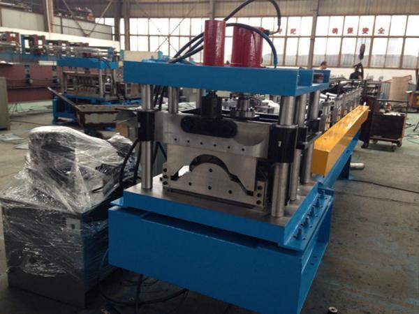 Buy Steel Roof Ridge Cap Roll Forming Machine Press Step Type Mobile Protective Mesh at wholesale prices