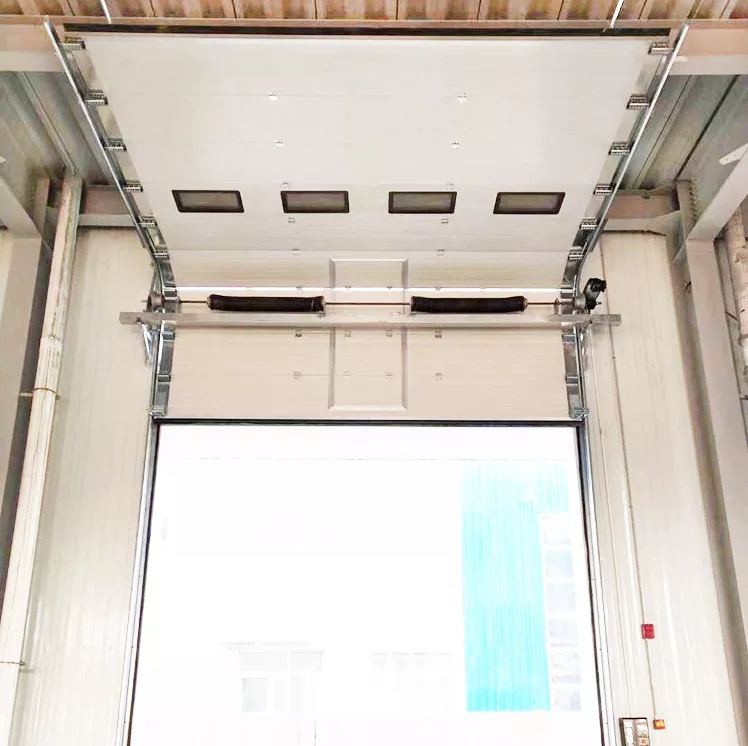 Automatic Sliding Overhead Sectional Door Industrial Sectional Vertical Lifting IP 54
