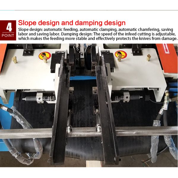 High Precision Hydraulic Double Chamfering Machine For Round Bar And Round Pipe