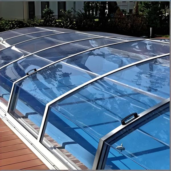 High Tenacity PC Polycarbonate Solid Sheet For Swimming Pool Cover With Good Impact Resistance