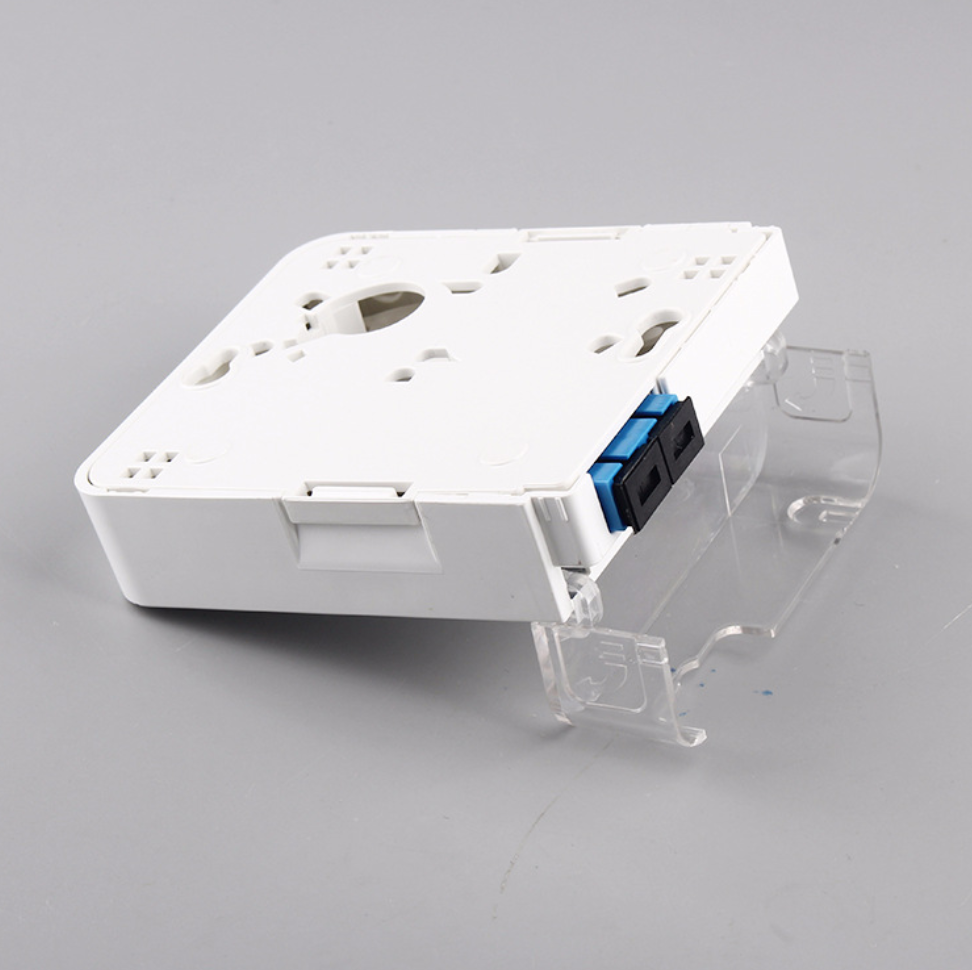 FTTH FTTO FTTB Fiber Optic Terminal Box with ABS+PC Material and SC Duplex Adapter for Indoor IP55 Applications