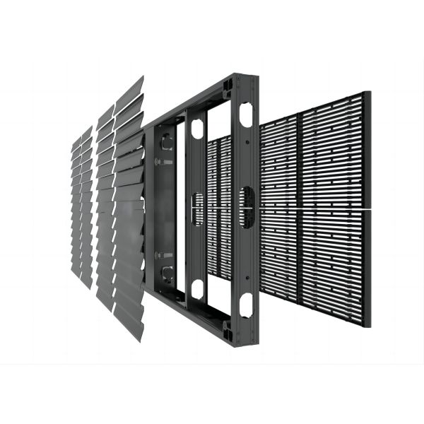Outdoor Fixed Mesh Transparent LED Display Screen Waterproof 1x1m